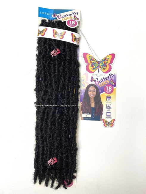Impression l Butterfly Locs l Crochet Hair l Faux Locs 18" Lengths